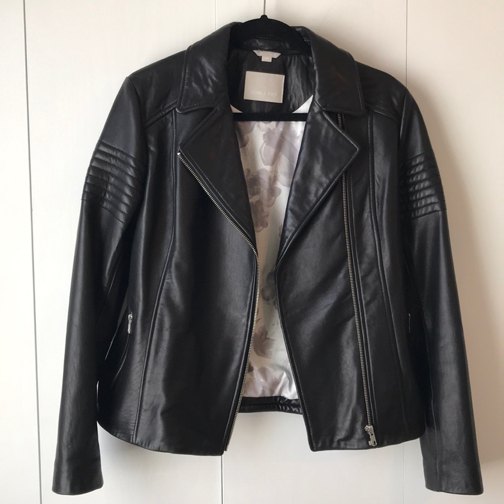 Soia & Kyo Black genuine leather jacket medium